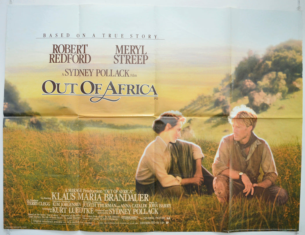 Out Of Africa  Original British Quad Poster - Film Poster - Movie Poster 