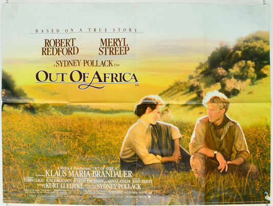 Out Of Africa  Original British Quad Poster - Film Poster - Movie Poster