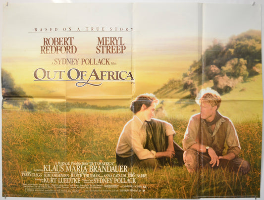 Out Of Africa  Original Quad Poster - Film Poster - Movie Poster