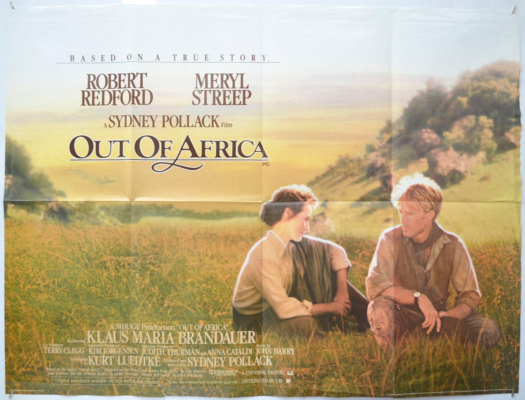 Out Of Africa Original Quad Poster - Film Poster - Movie Poster