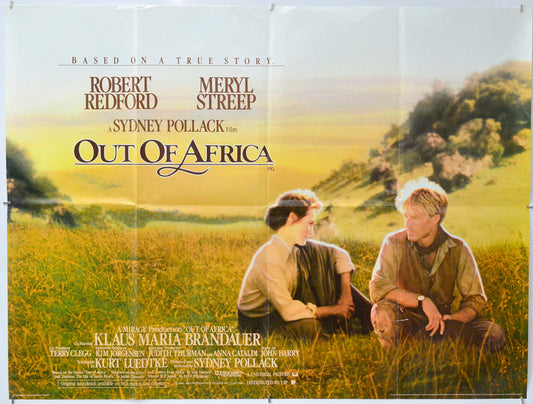 Out Of Africa - Original Quad Poster - Film Poster - Movie Poster