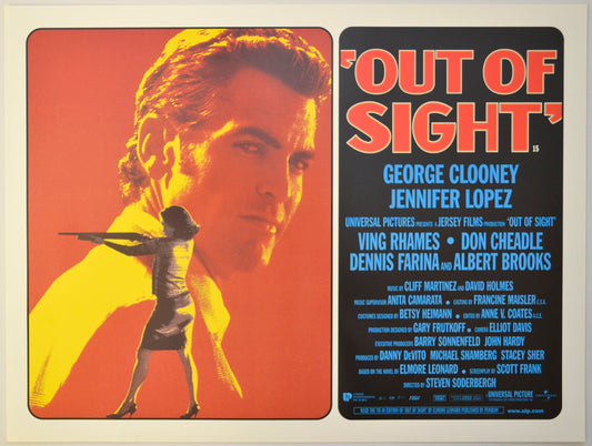 Out Of Sight Original Mini Quad Poster - Film Poster - Movie Poster