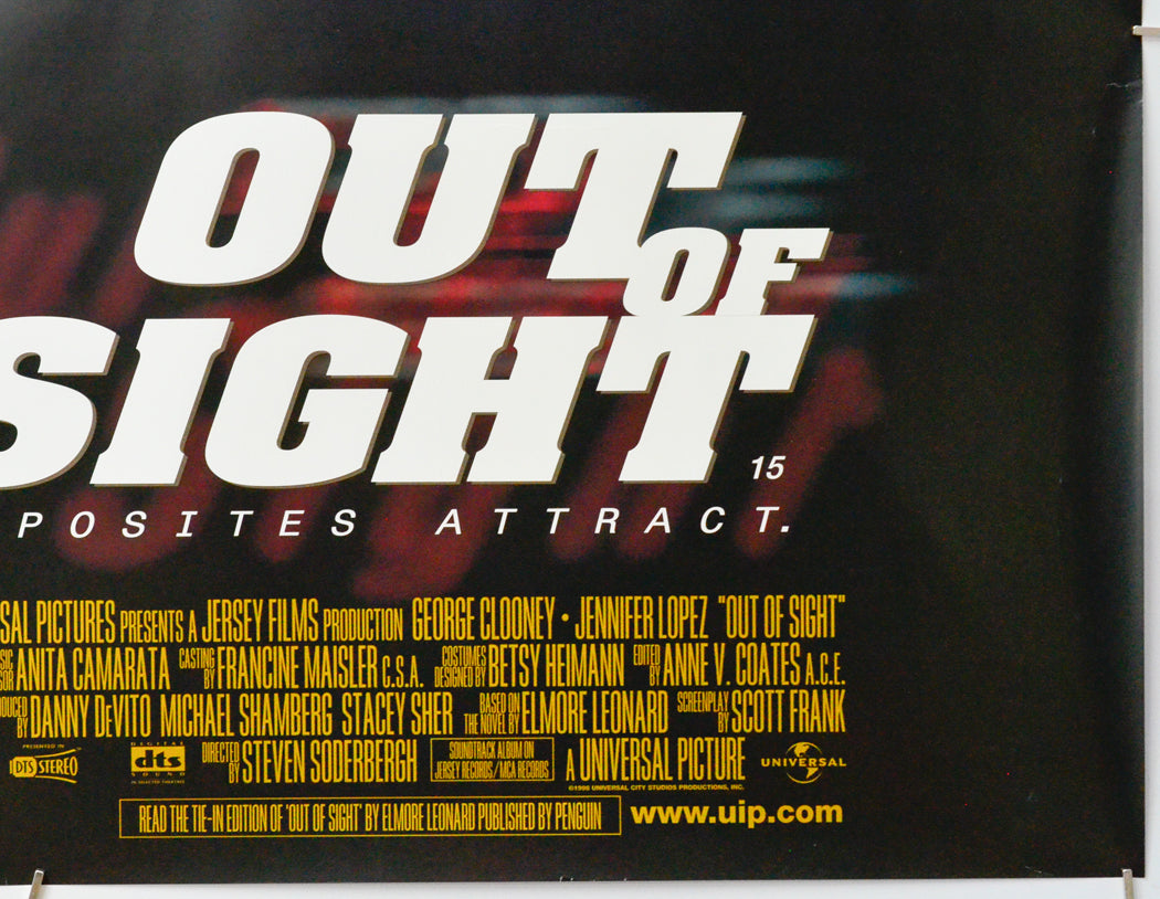 Out Of Sight (Bottom Right) Cinema Quad Movie Poster 