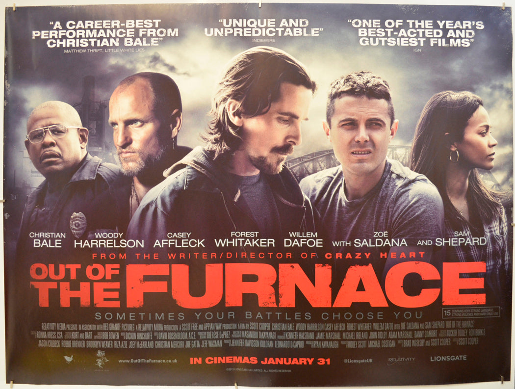 Out Of The Furnace  Original Quad Poster - Film Poster - Movie Poster