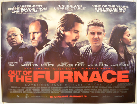 Out Of The Furnace  Original Quad Poster - Film Poster - Movie Poster