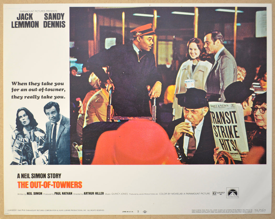 THE OUT OF TOWNERS (Card 3) Cinema Lobby Card Set 