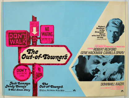 The Out Of Towners / Downhill Racer  (Double Bill)   Original Quad Poster - Film Poster - Movie Poster  