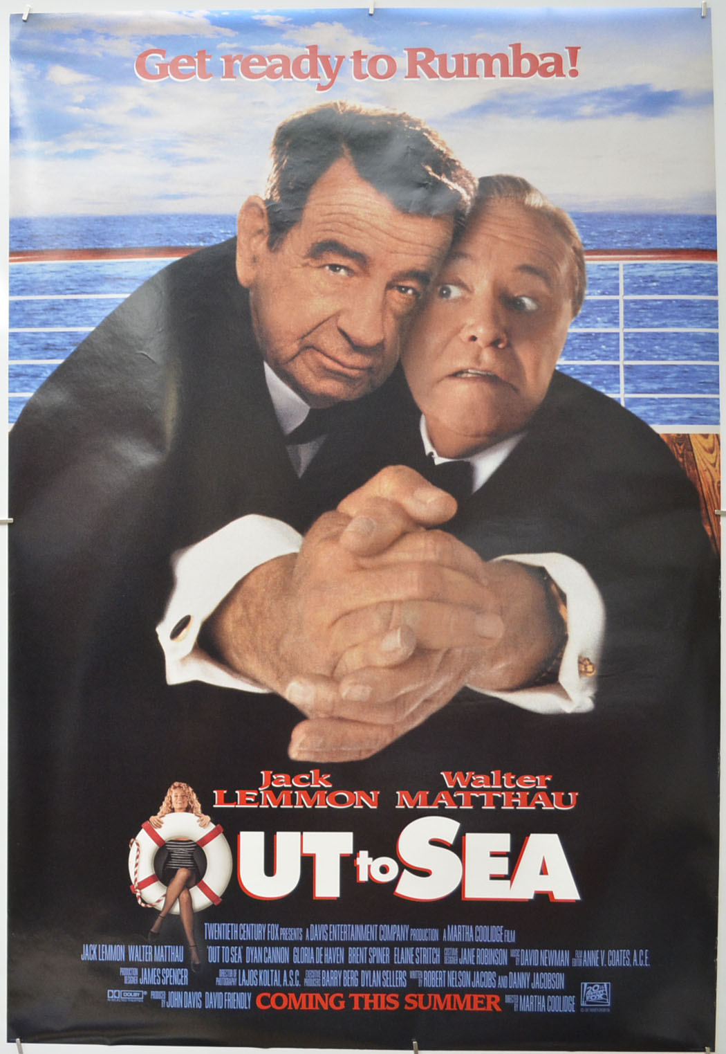 Out To Sea Original One Sheet Poster - Film Poster - Movie Poster