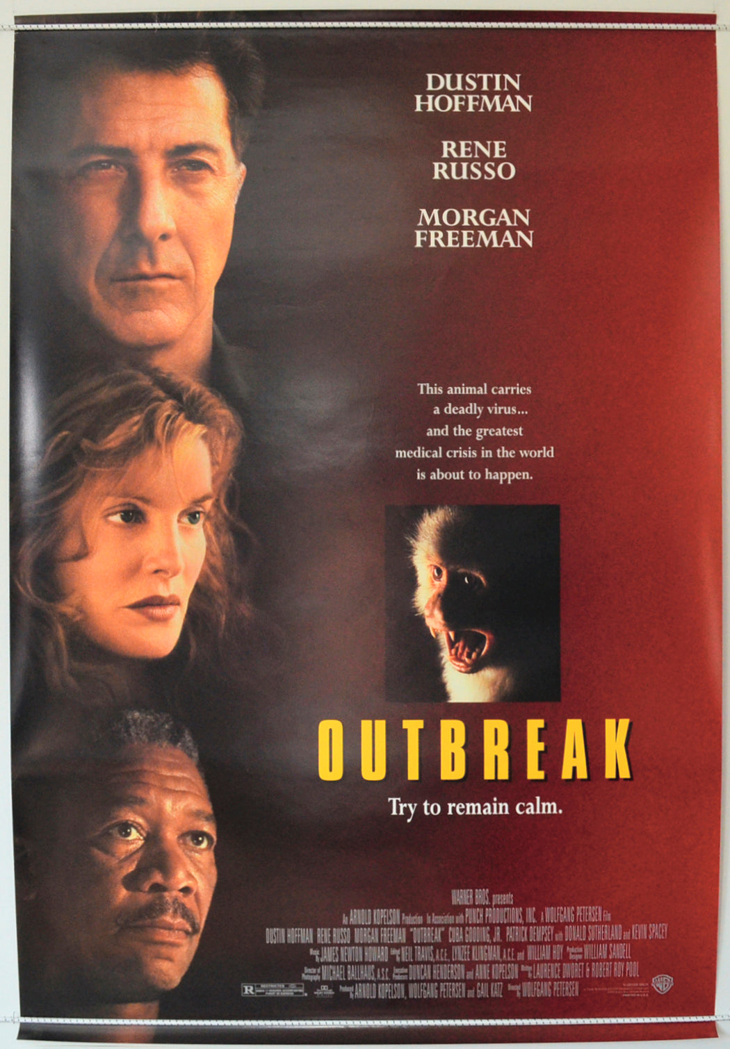 Outbreak  Original One Sheet Poster - Film Poster - Movie Poster 