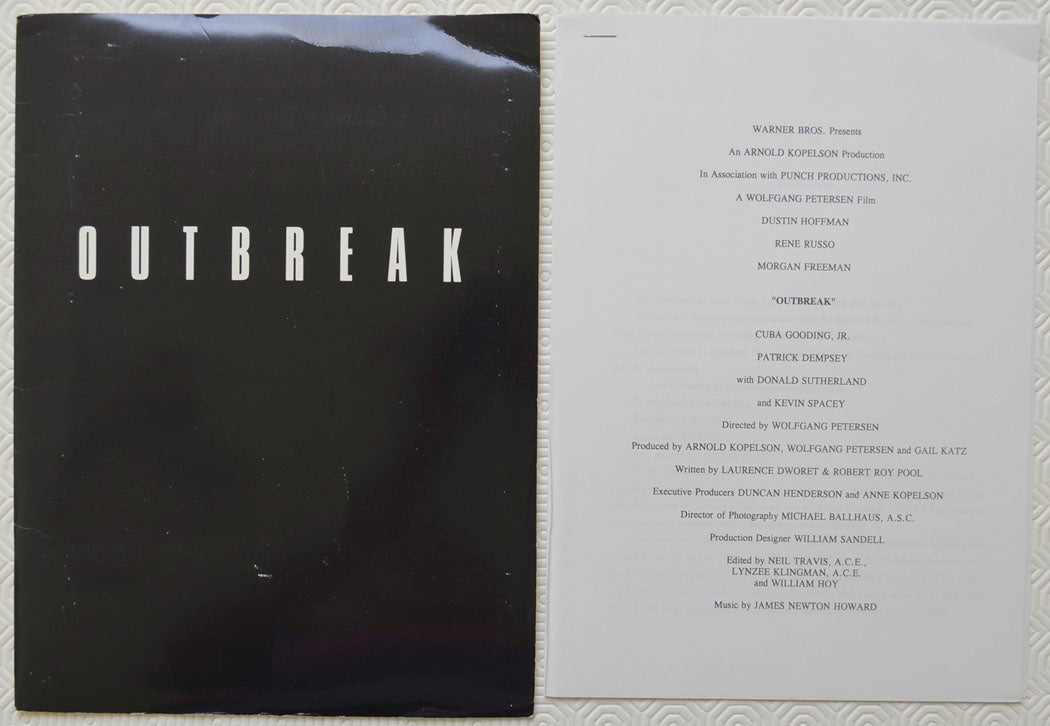 OUTBREAK Original Cinema Press Kit 