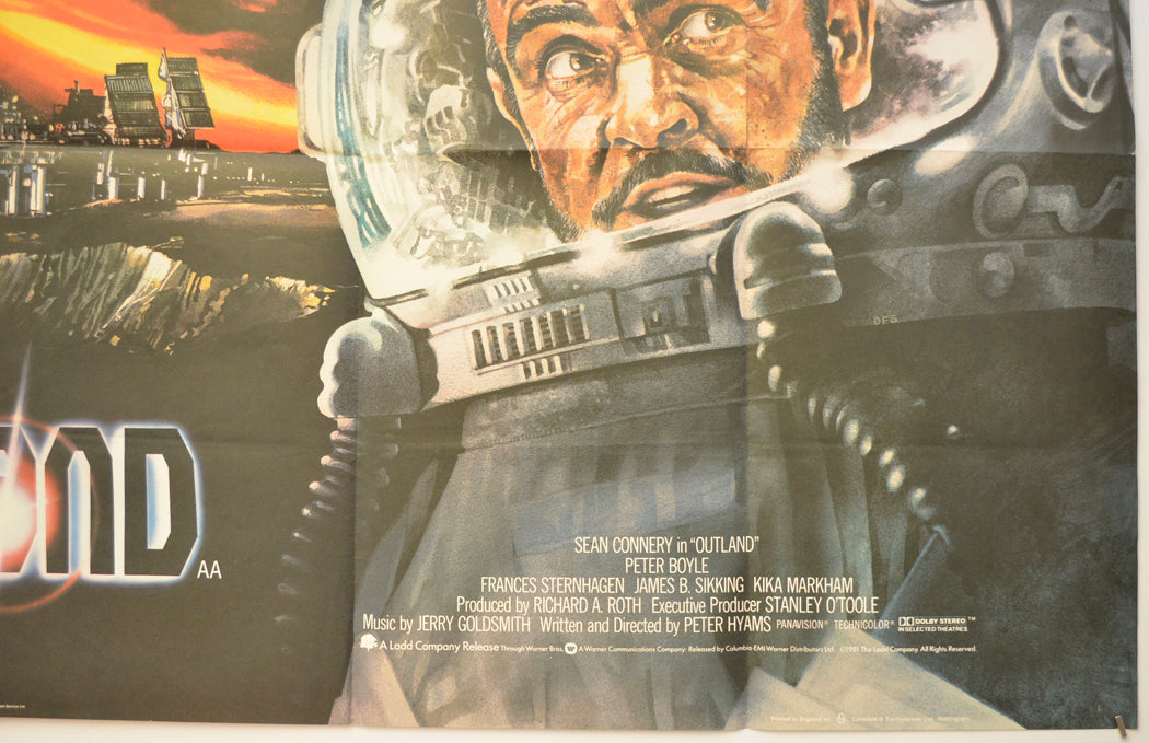 OUTLAND (Bottom Right) Cinema Quad Movie Poster 