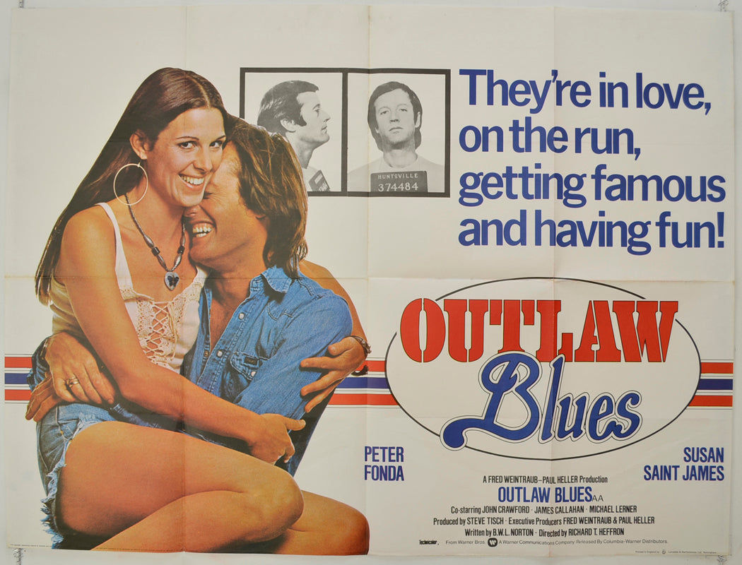 Outlaw Blues   Original Quad Poster - Film Poster - Movie Poster 