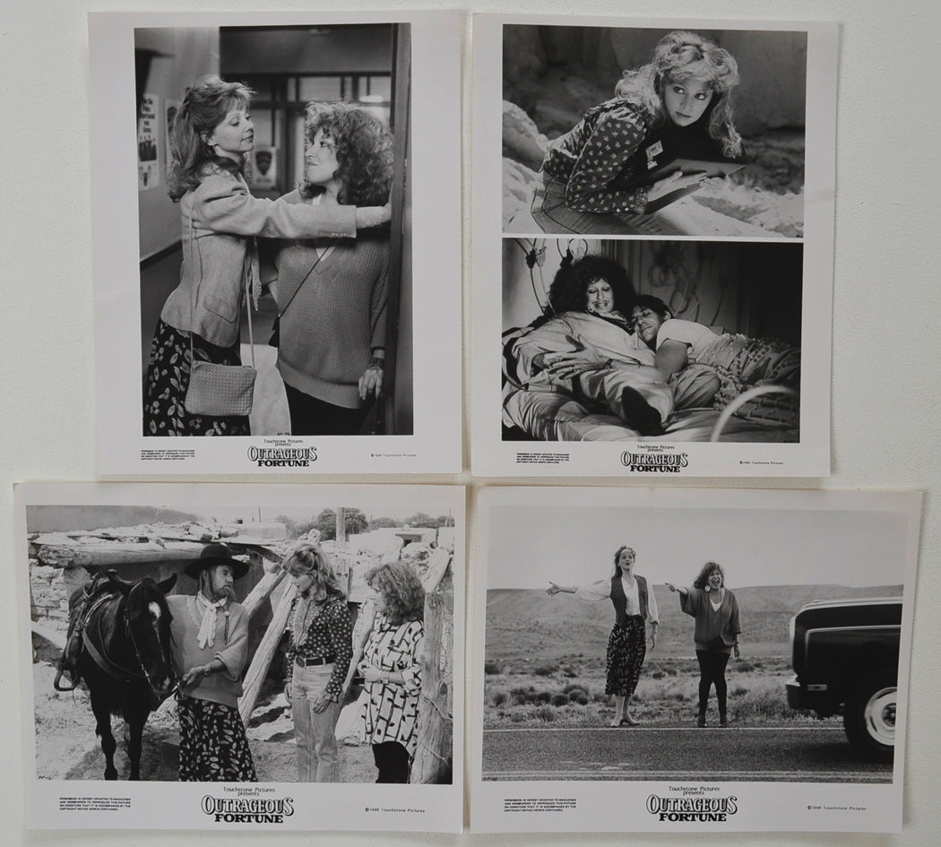 Outrageous Fortune  4 Original Black And White Press Stills 