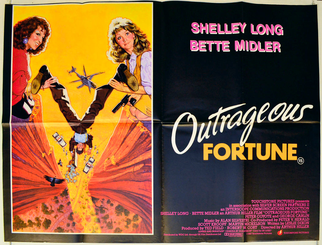 Outrageous Fortune Original British Quad Poster - Film Poster - Movie Poster 