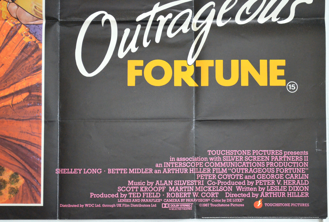 OUTRAGEOUS FORTUNE (Bottom Right) Cinema Quad Movie Poster 