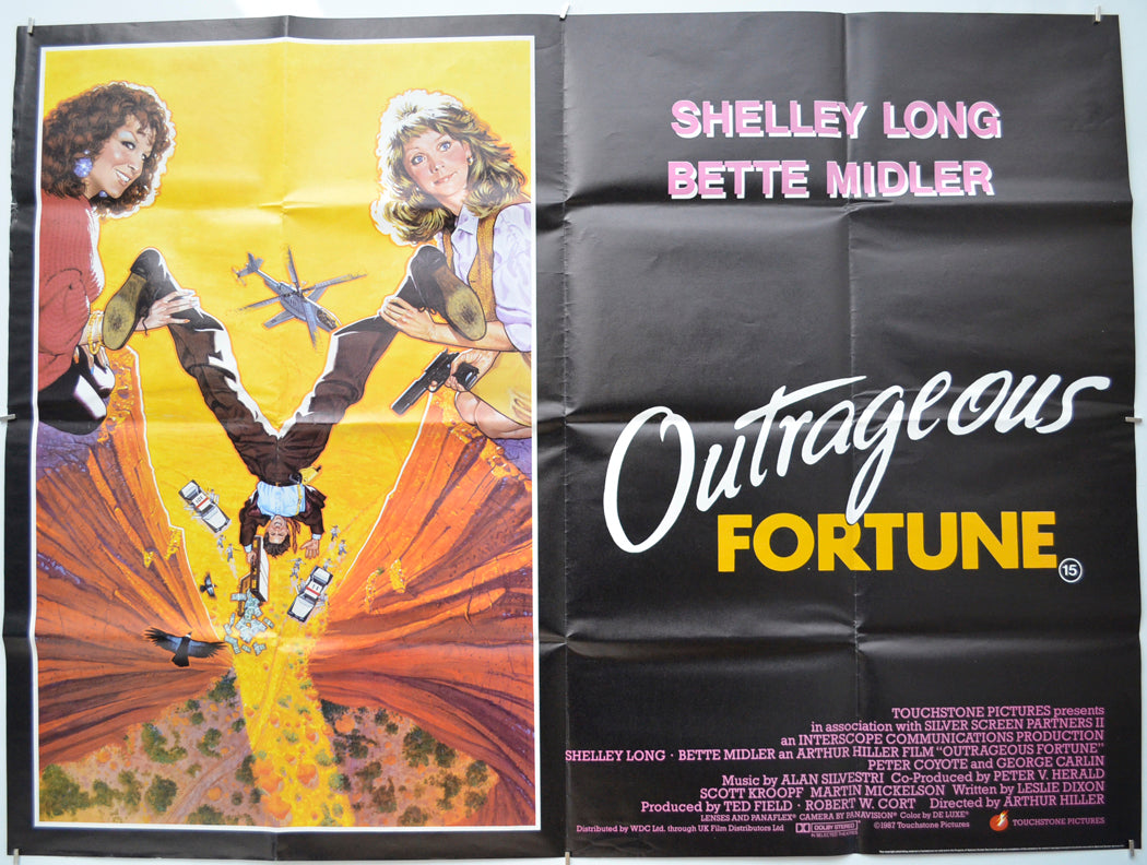 Outrageous Fortune  Original Quad Movie Poster  