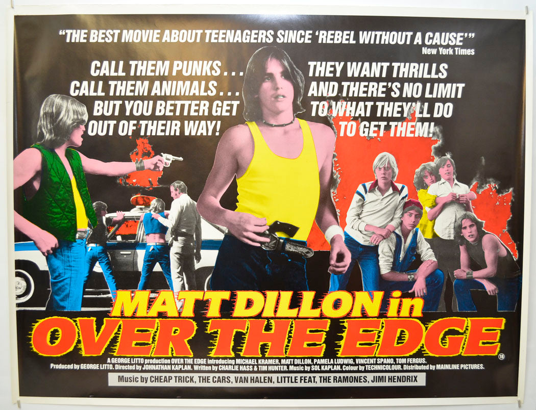 Over The Edge Original Quad Poster - Film Poster - Movie Poster