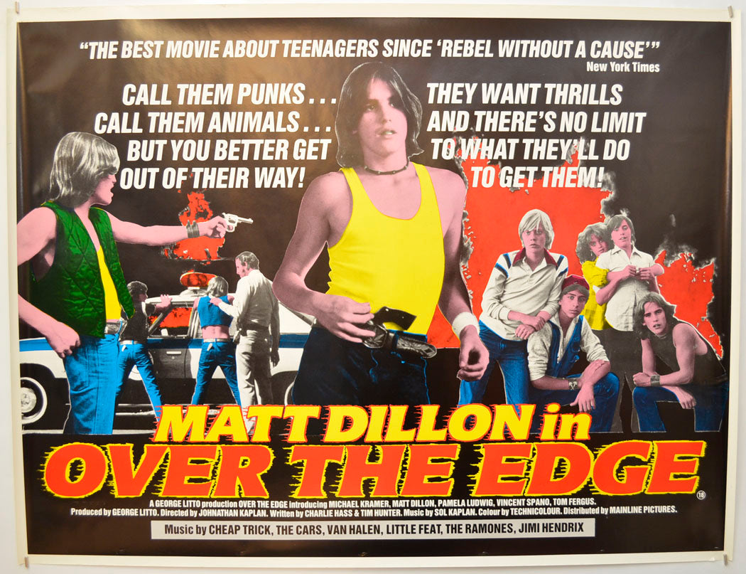 Over The Edge Original Quad Poster - Film Poster - Movie Poster