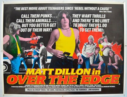 Over The Edge Original Quad Poster - Film Poster - Movie Poster