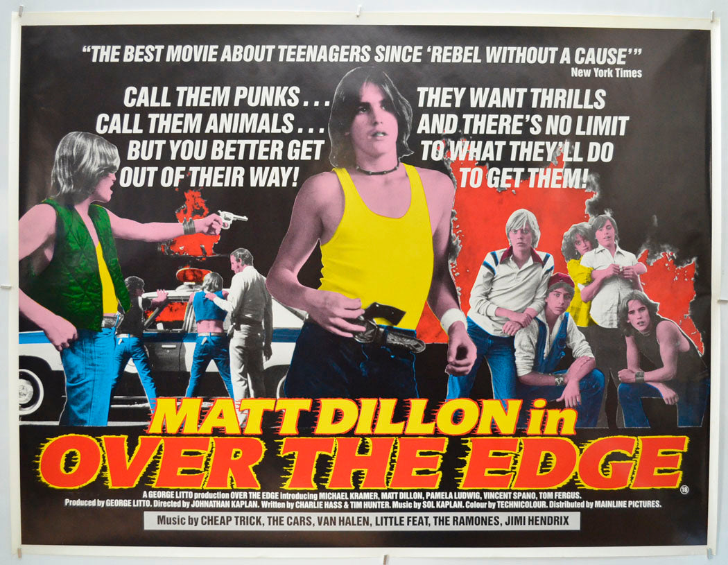 Over The Edge Original Quad Poster - Film Poster - Movie Poster