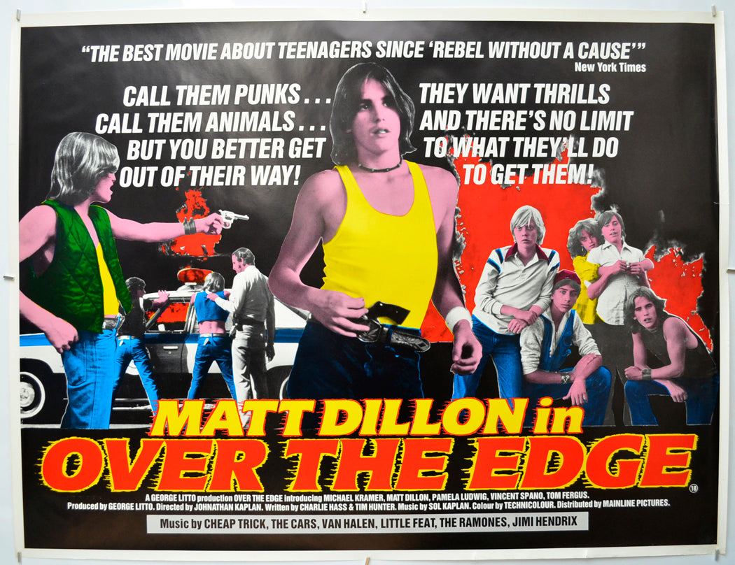 Over The Edge Original Quad Poster - Film Poster - Movie Poster