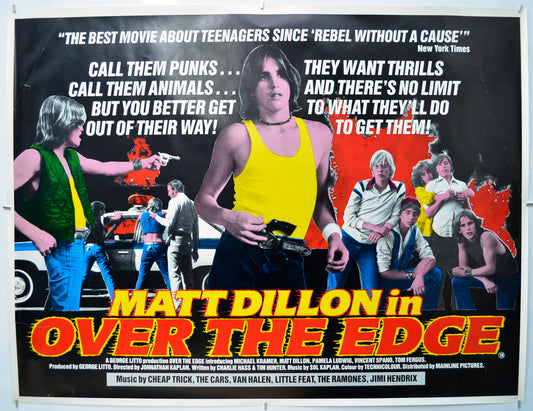 Over The Edge Original Quad Poster - Film Poster - Movie Poster