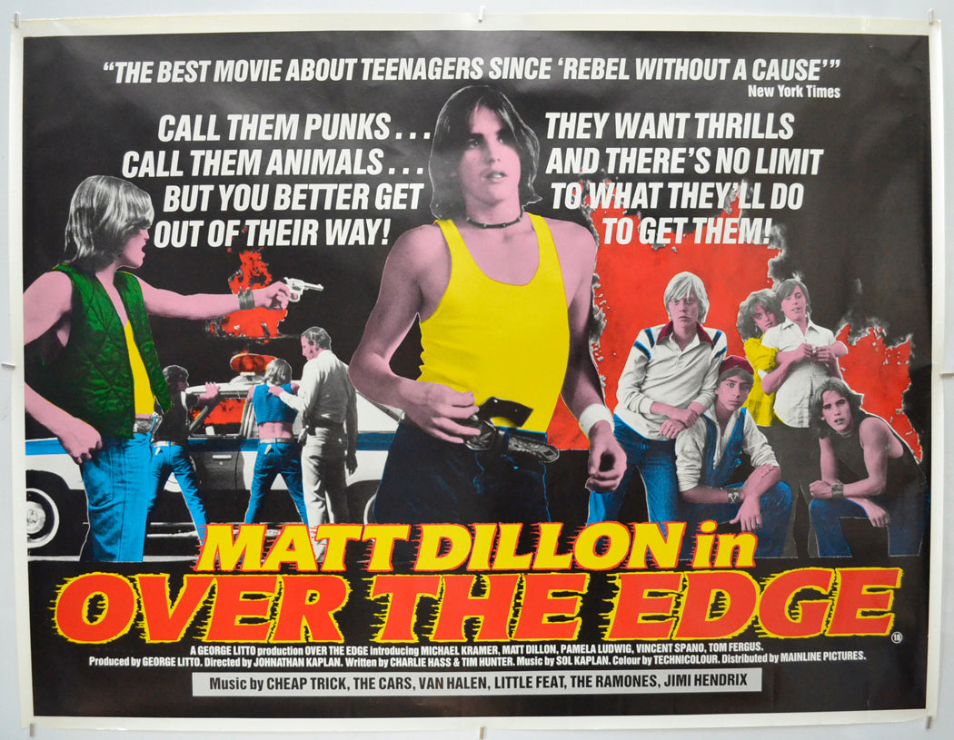 Over The Edge Original Quad Poster - Film Poster - Movie Poster