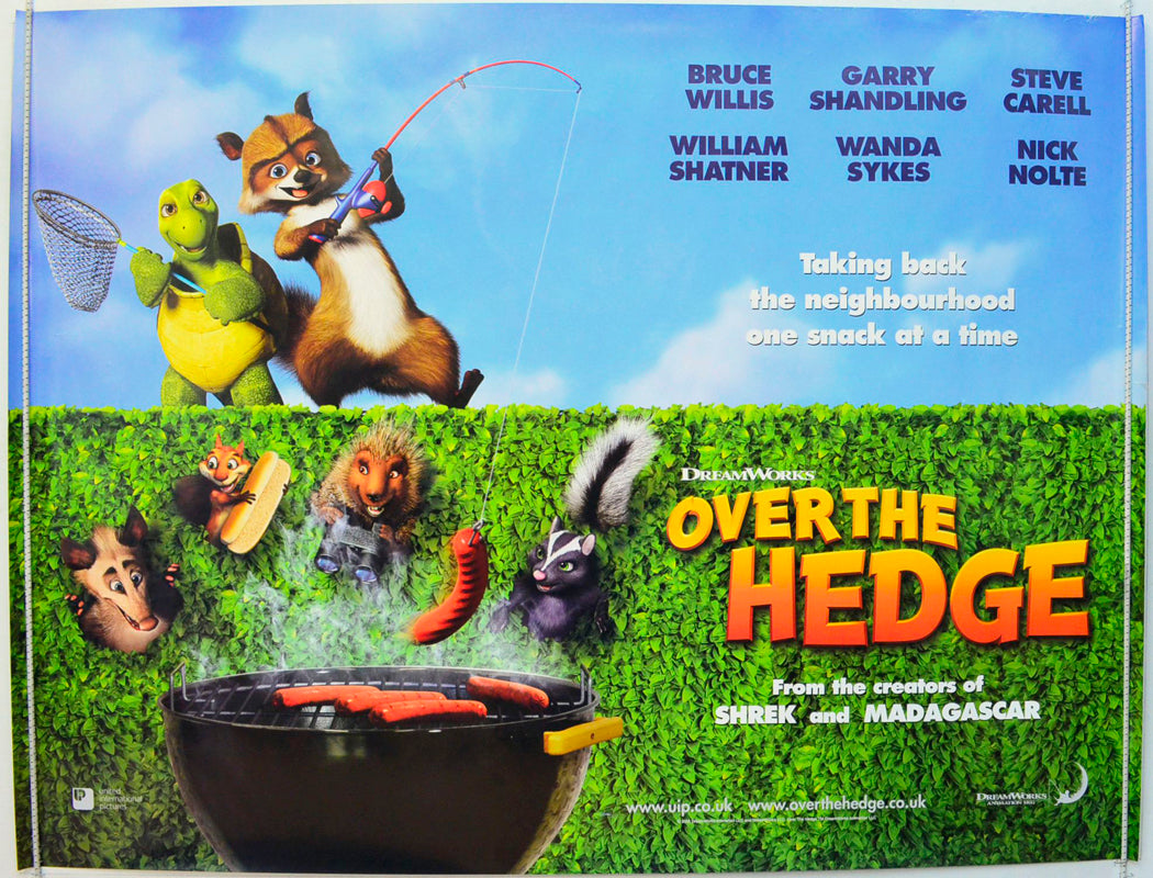 Over The Hedge Original British Quad Poster - Film Poster - Movie Poster 