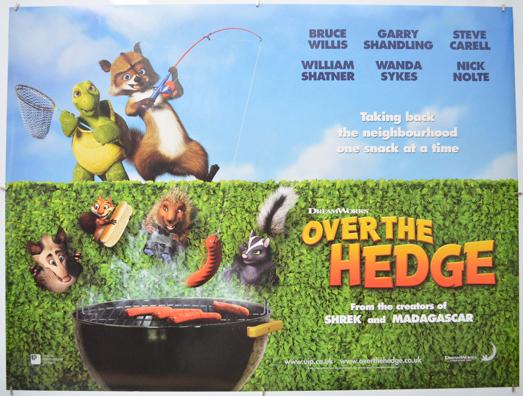 Over The Hedge Original Quad Poster - Film Poster - Movie Poster