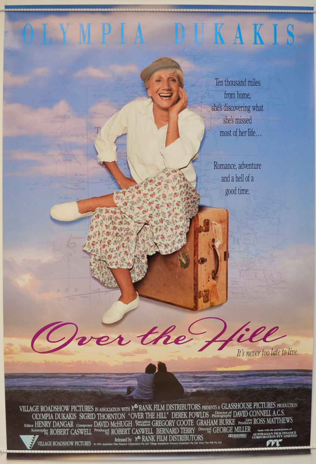 Over The Hill  Original One Sheet Poster - Film Poster - Movie Poster 