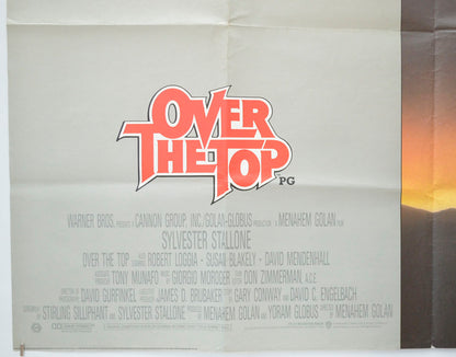 OVER THE TOP (Bottom Left) Cinema Quad Movie Poster 