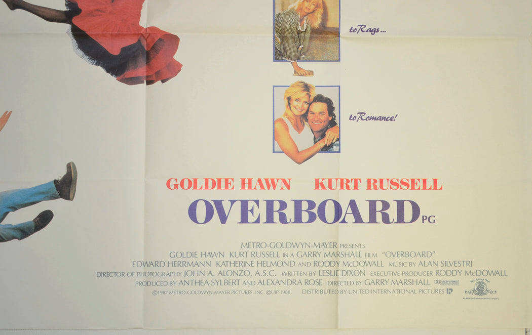 OVERBOARD (Bottom Right) Cinema Quad Movie Poster 