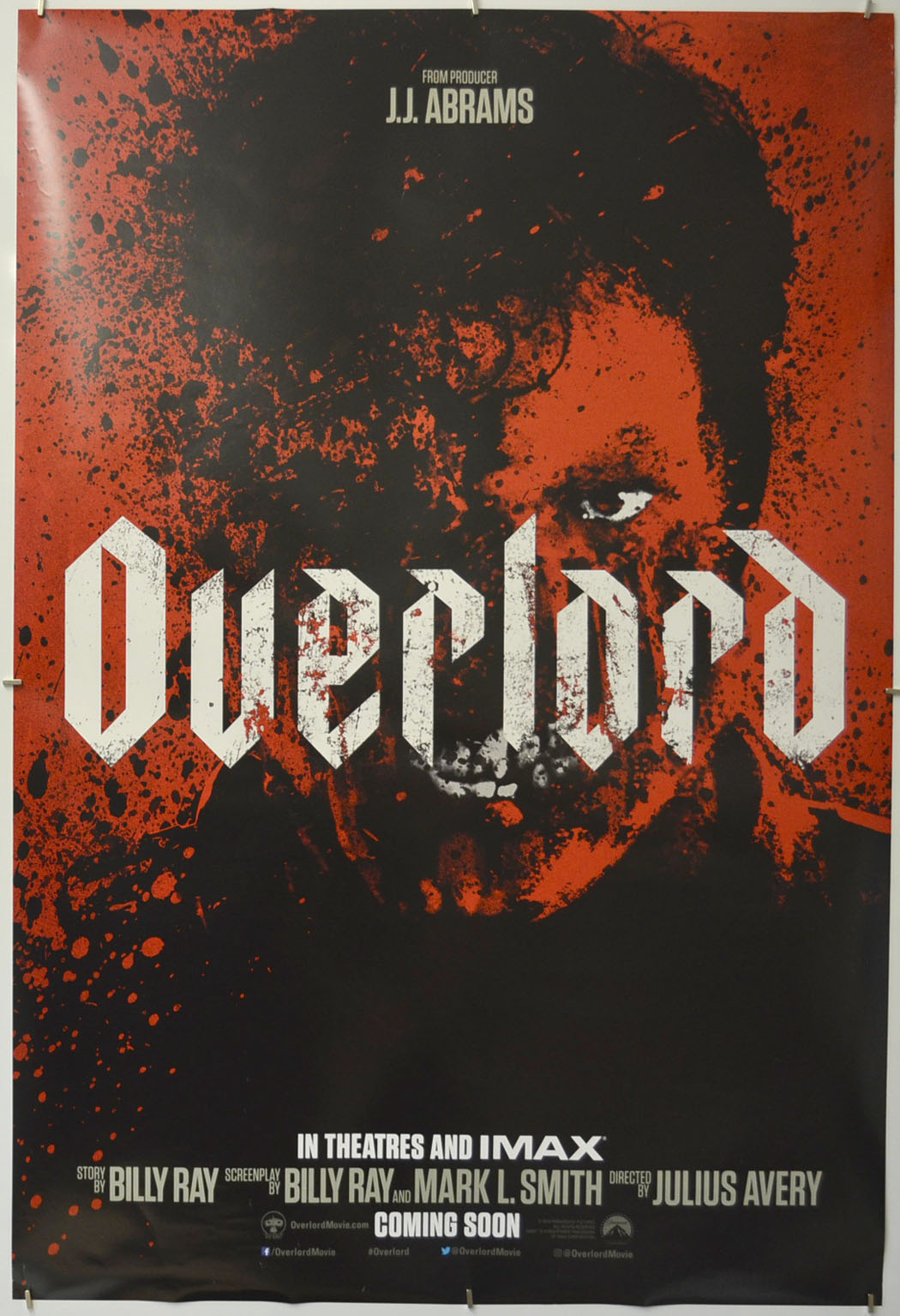 Overlord Original One Sheet Poster - Film Poster - Movie Poster