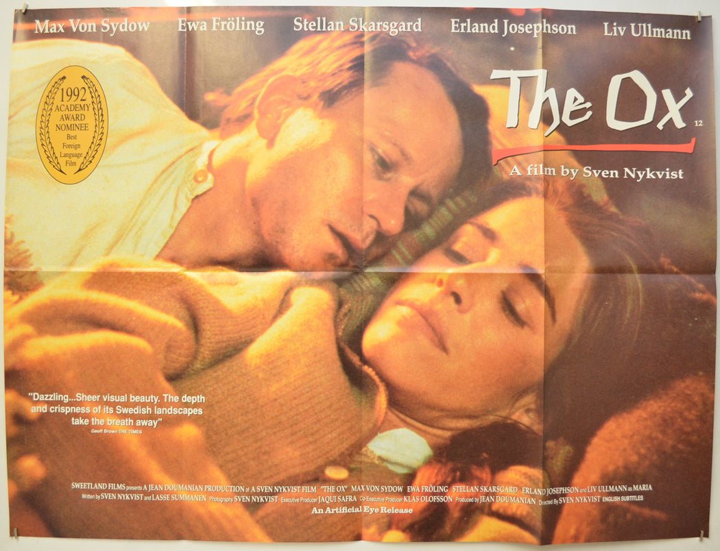 THE OX (a.k.a Oxen) Original Quad Poster - Film Poster - Movie Poster