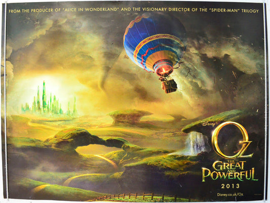 OZ - The Great And Powerful  (Teaser / Advance Version)   Original British Quad Poster - Film Poster - Movie Poster 