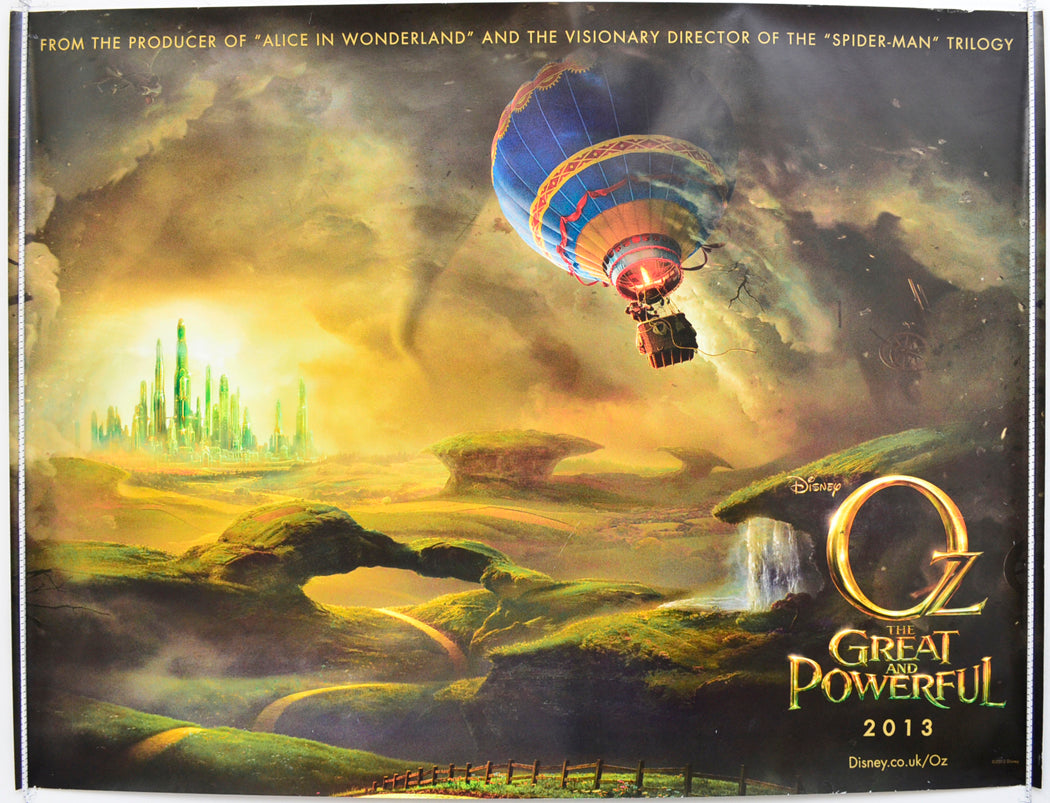 OZ - The Great And Powerful  (Teaser / Advance Version)   Original Quad Poster - Film Poster - Movie Poster  