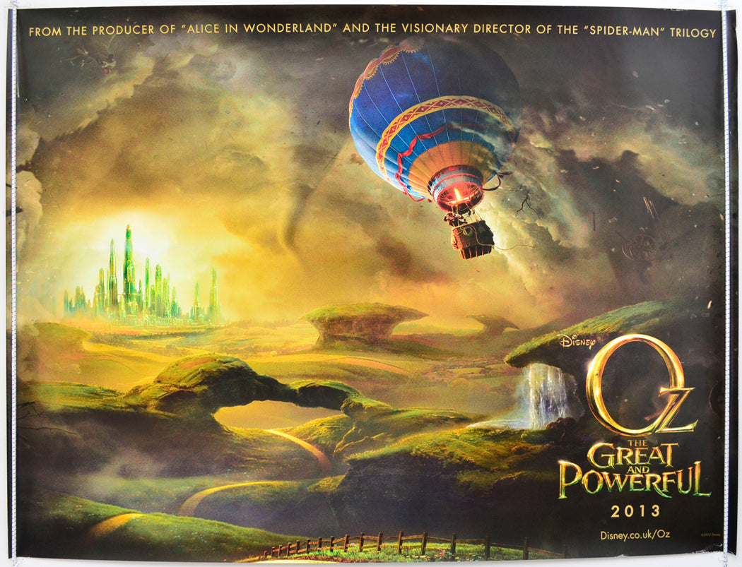 OZ - The Great And Powerful  (Teaser / Advance Version)   Original Quad Poster - Film Poster - Movie Poster  