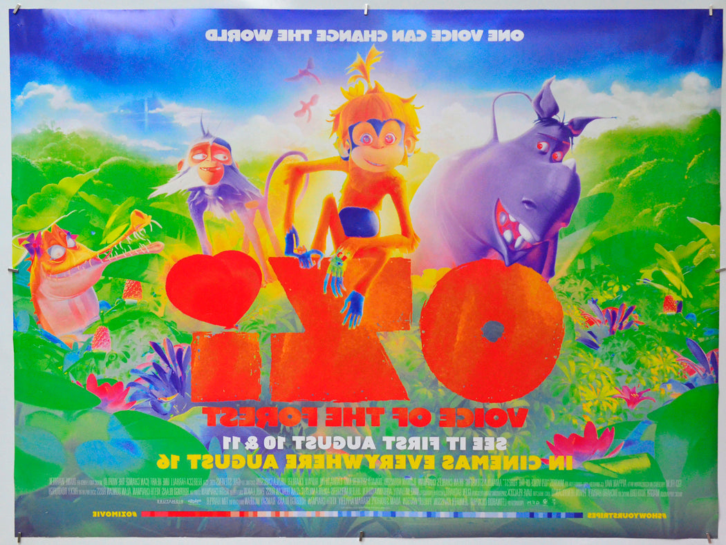 Ozi: Voice of the Forest (Back) Cinema Quad Movie Poster 