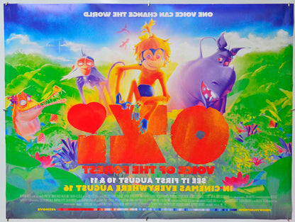 Ozi: Voice of the Forest (Back) Cinema Quad Movie Poster 