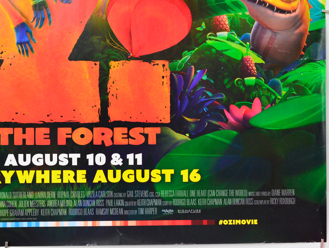 Ozi: Voice of the Forest (Bottom Right) Cinema Quad Movie Poster 