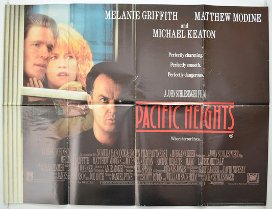 Pacific Heights Original Quad Poster - Film Poster - Movie Poster  