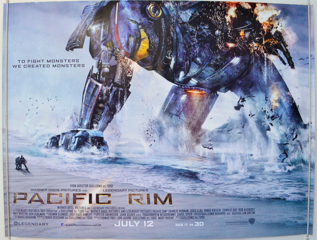 Pacific Rim  (Teaser / Advance Version)   Original British Quad Poster - Film Poster - Movie Poster 