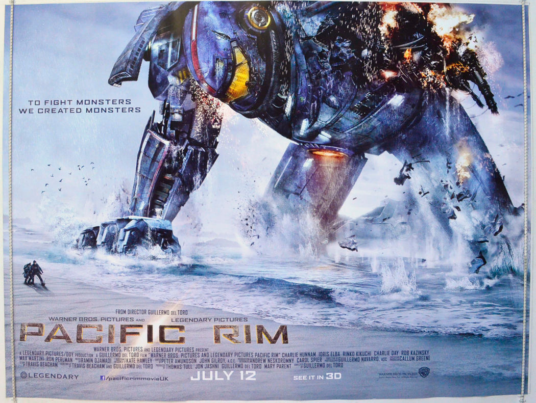 Pacific Rim  (Teaser / Advance Version)   Original British Quad Poster - Film Poster - Movie Poster 