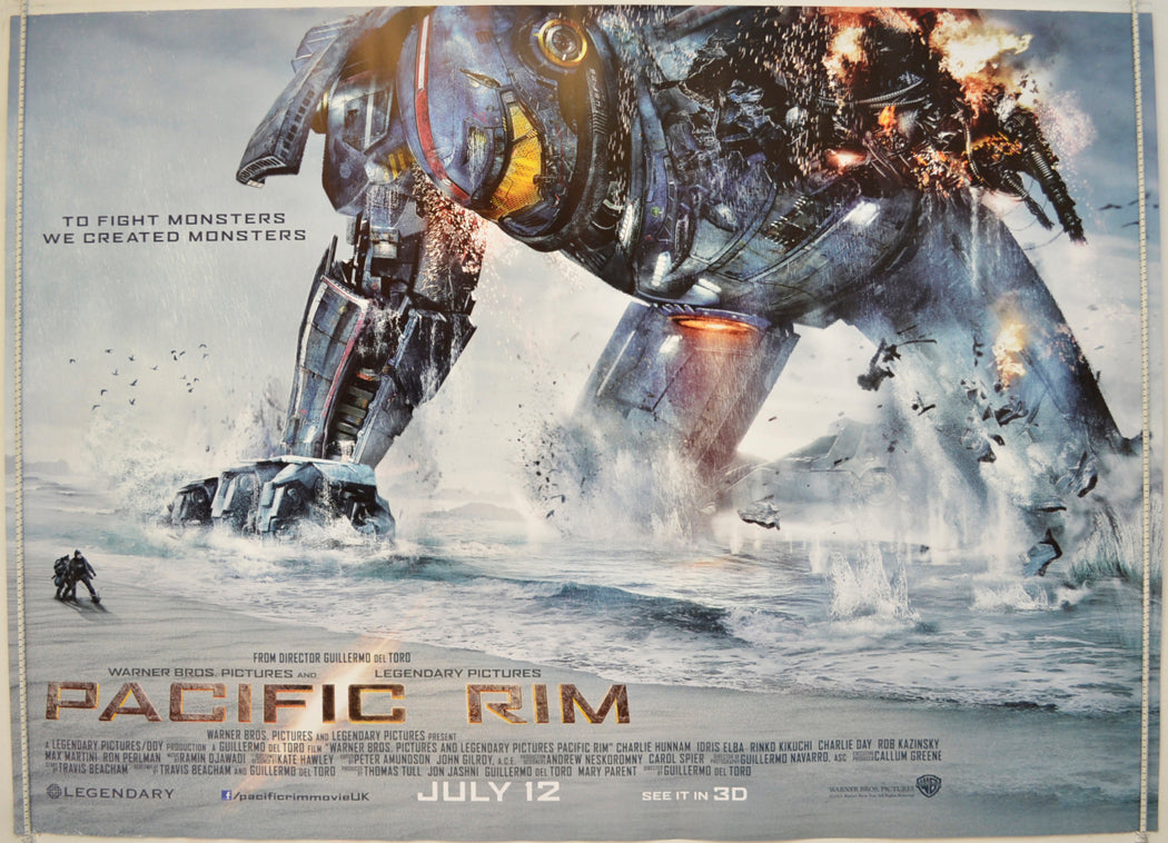 Pacific Rim  (Teaser / Advance Version)  Original Quad Poster - Film Poster - Movie Poster 