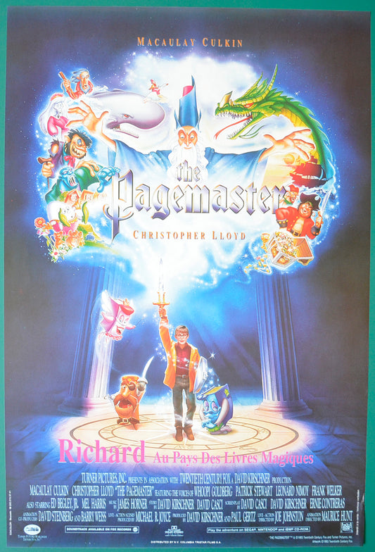 The Pagemaster  Original Belgian Poster - Film Poster - Movie Poster