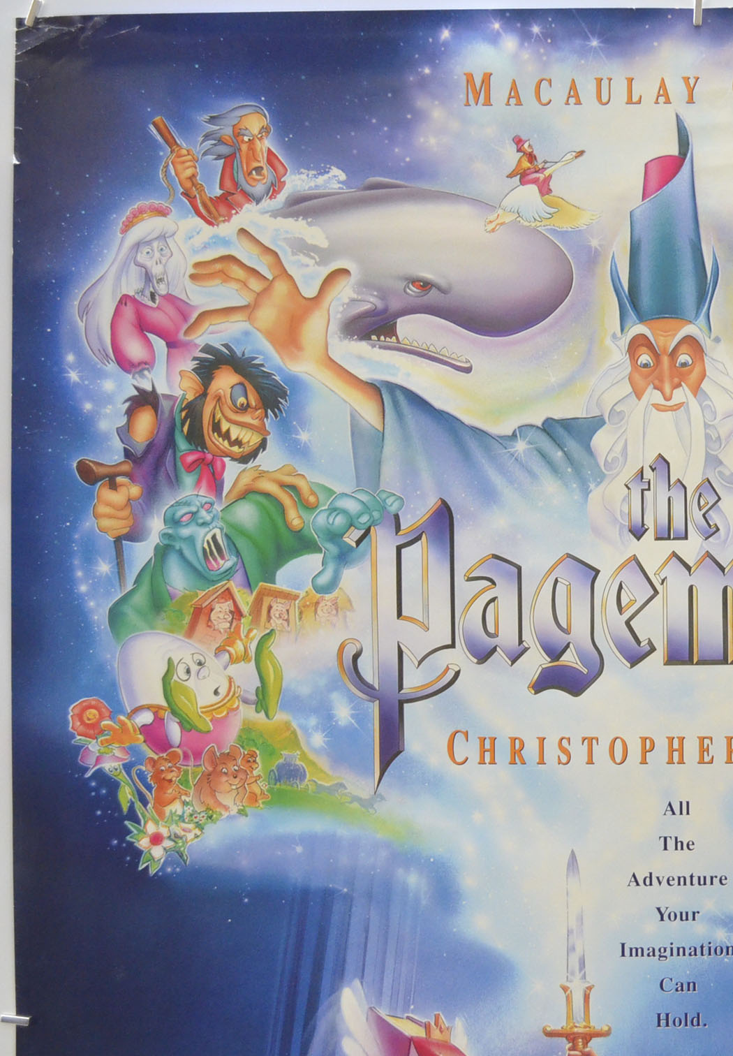 THE PAGEMASTER (Top Left) Cinema One Sheet Movie Poster 