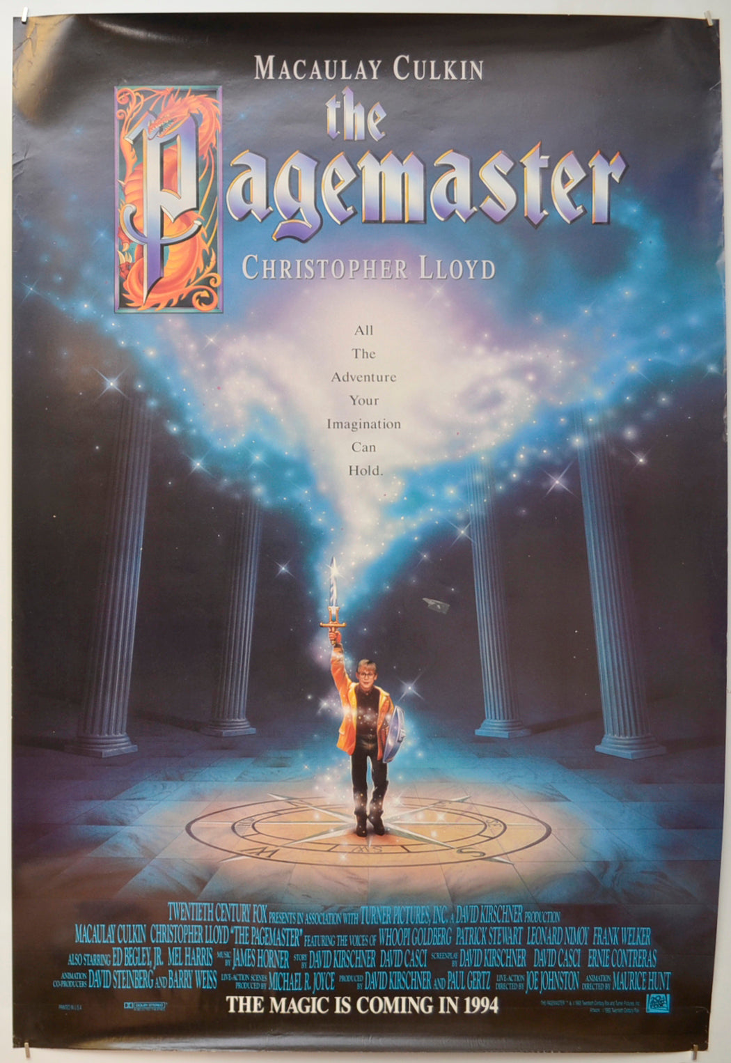 The Pagemaster  (Teaser / Advance Version) Original One Sheet Poster - Film Poster - Movie Poster  