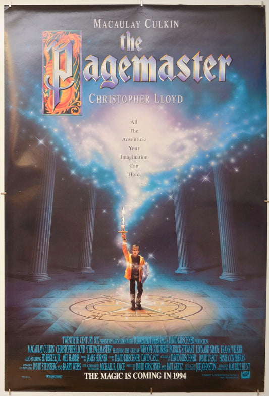 The Pagemaster (Teaser / Advance Version) Original One Sheet Poster - Film Poster - Movie Poster