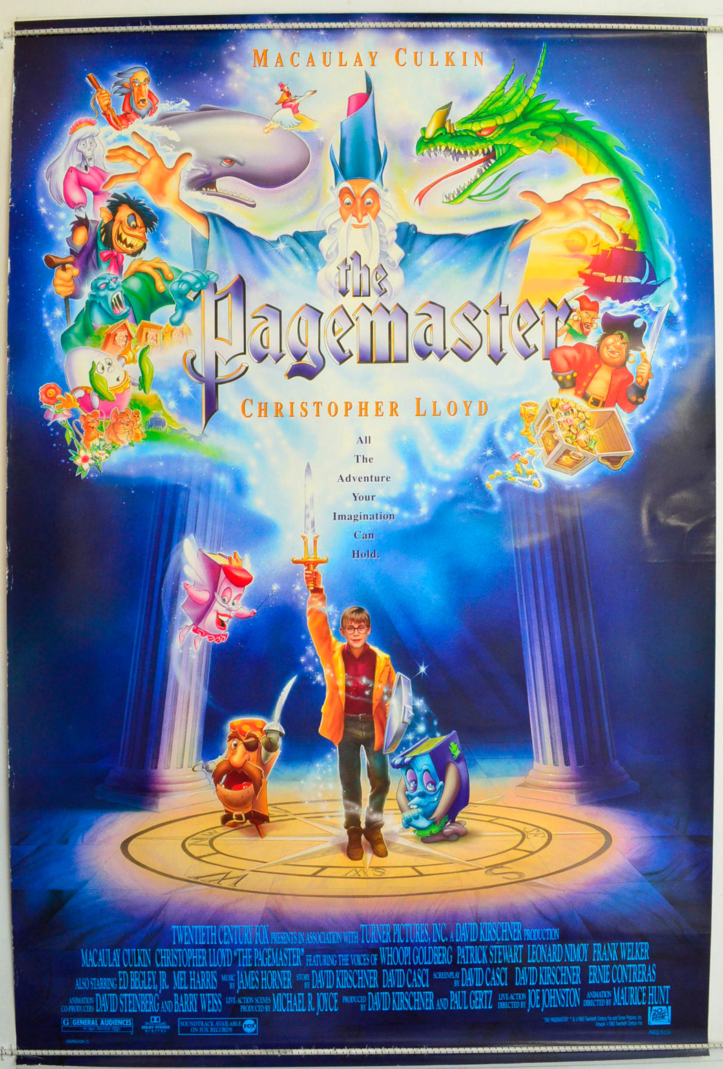 The Pagemaster  Original One Sheet Poster - Film Poster - Movie Poster