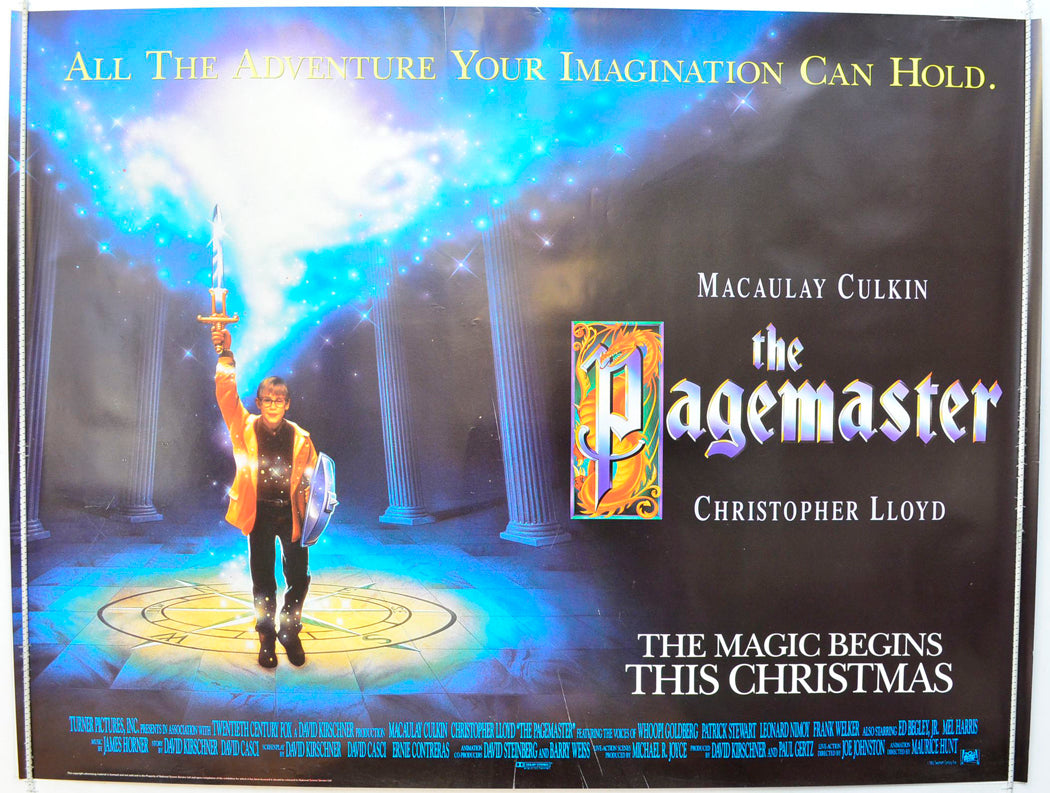 The Pagemaster  Original British Quad Poster - Film Poster - Movie Poster